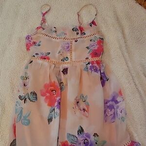 Girls spaghetti strap spring dress